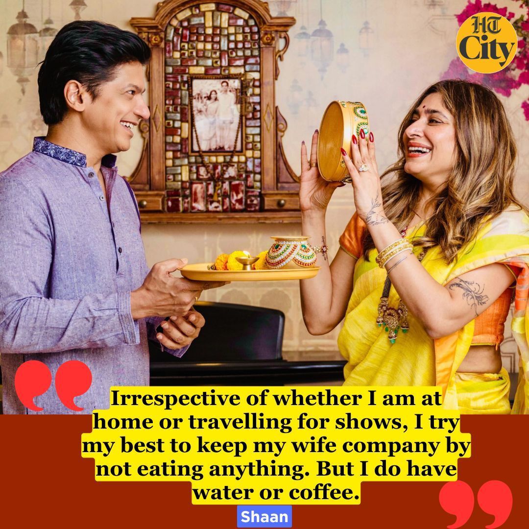 htcity's tweet image. As they celebrate their 25th Karwa Chauth by shooting exclusively for HT City, singer Shaan and his wife, Radhika Mukherji, share what this day means to them.
@singer_shaan

Interview by @soumyavajpayee 

#Shaan #Radhika #karwachauth #karwachauth2024

hindustantimes.com/htcity/cinema/…