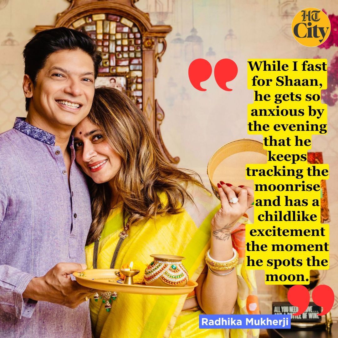 htcity's tweet image. As they celebrate their 25th Karwa Chauth by shooting exclusively for HT City, singer Shaan and his wife, Radhika Mukherji, share what this day means to them.
@singer_shaan

Interview by @soumyavajpayee 

#Shaan #Radhika #karwachauth #karwachauth2024

hindustantimes.com/htcity/cinema/…