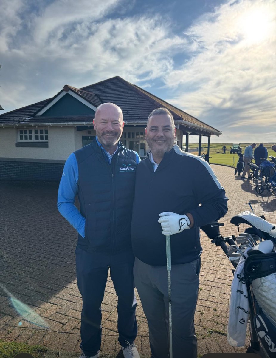 johnnystrak's tweet photo. Fantastic 3 days up at Carnoustie Golf Links playing the Budden,Burnside and Championship courses,
Carnoustie you didn’t disappoint 🏌️‍♂️⛳️
Also had the please of 5 craic with the legend that is @alanshearer , 
Thanks for the banter Alan, 👍 https://t.co/psu8WxLGjn