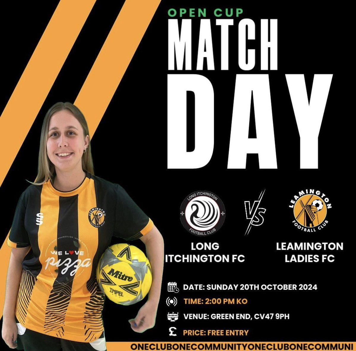 Leamington FC โฝ๏ธ (@leamingtonfc) on Twitter photo ๐ All the best to <a href="/LeamingtonLFC/">Leamington Ladies FC</a> who take on Long Itchington today in the next round of the Open Cup!
Kick off for this derby is 2pm in Long Itchโฆ head down to support them if you can ๐๐ผ
#BackingTheBrakes | #BrakesTogether ๐ All the best to <a href="/LeamingtonLFC/">Leamington Ladies FC</a> who take on Long Itchington today in the next round of the Open Cup!
Kick off for this derby is 2pm in Long Itchโฆ head down to support them if you can ๐๐ผ
#BackingTheBrakes | #BrakesTogether