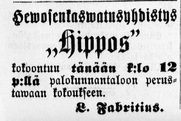 Onneksi olkoon! Turun Hippos ry 130 vuotta. 20.10.1894 - 20.10.2024 💪🐴#ravit