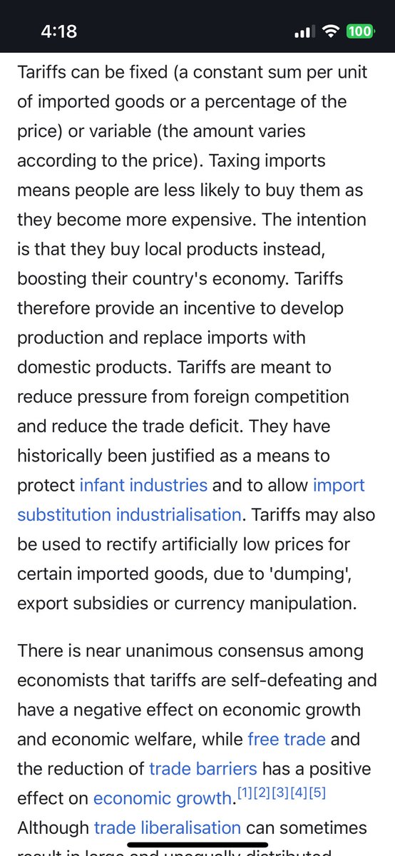MoreauGabe's tweet photo. @Michael13765618 @Andre_Jagoz @NFTWannabe @unlearn16tweet Hey Mikey here’s a lovely screen shot explaining what a tariff is. https://t.co/XSx90ngcAZ