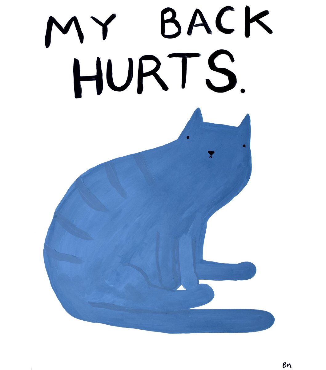 My back hurts xox