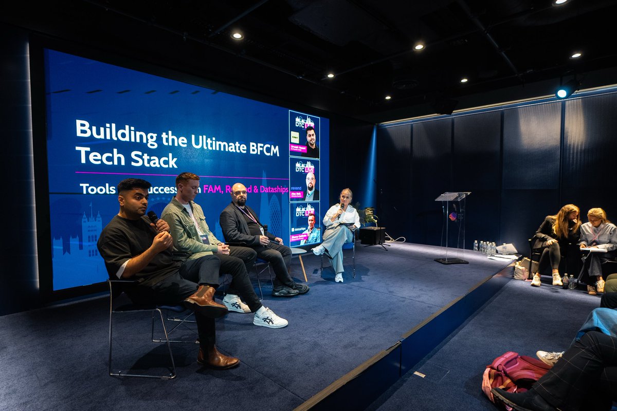 join_fam's tweet photo. Thrilled to be one of the sponsors at @DTCLive London this past Thursday! 💥 It was amazing to connect with leading #DTC brands and showcase how FAM is transforming payments with 0% fees and store credits that drive repeat purchases. #ecommerce #d2c #shopify #bfcm https://t.co/lTgvm1MCcr