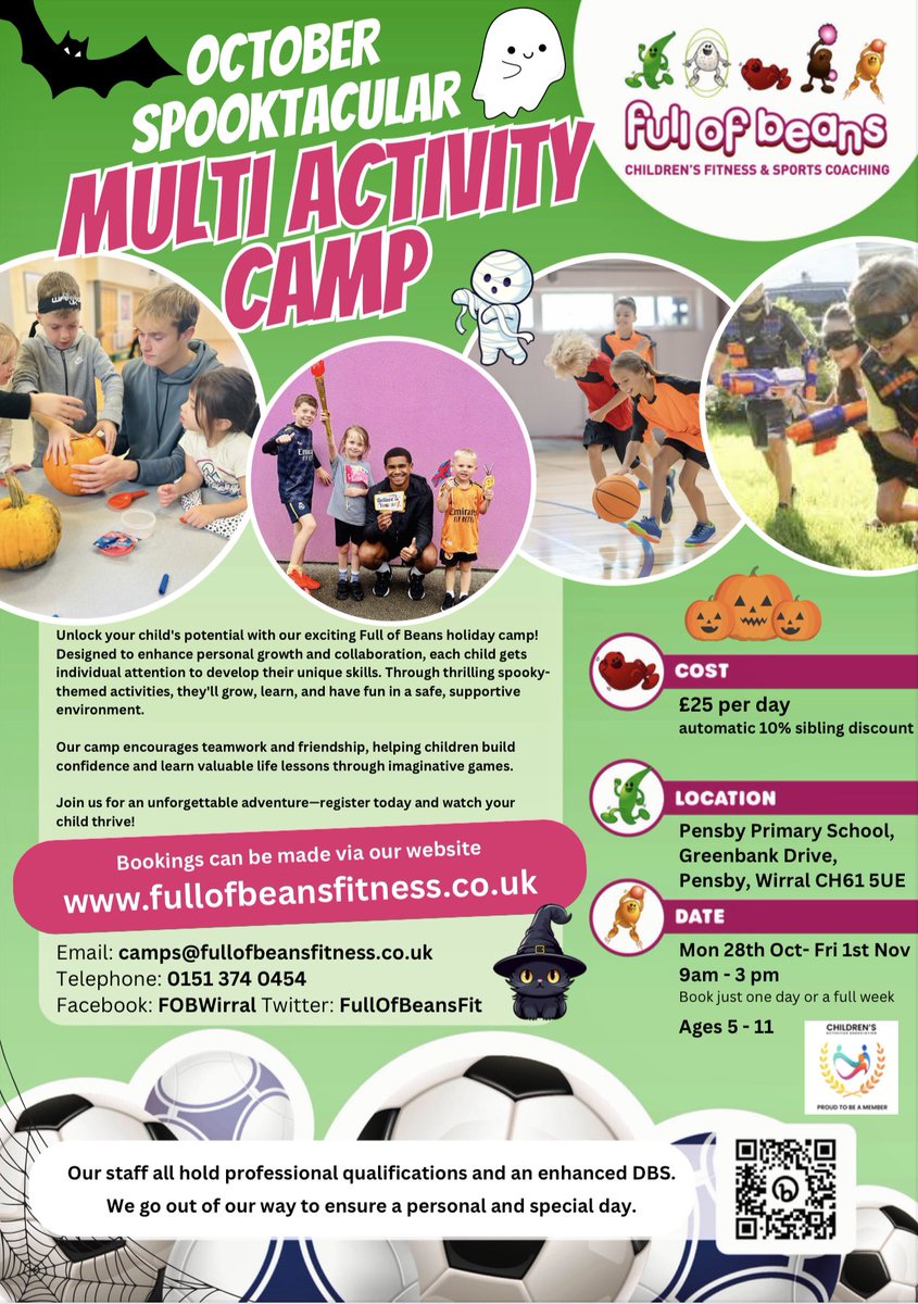 🎃👻With a sprinkle of personal attention and a dash of teamwork, our camp is like a magic potion for your children !   🧪🧙‍♀️

🚀Join us for an unforgettable adventure—register today and watch your child thrive!

➡️  bit.ly/3XPgXP9