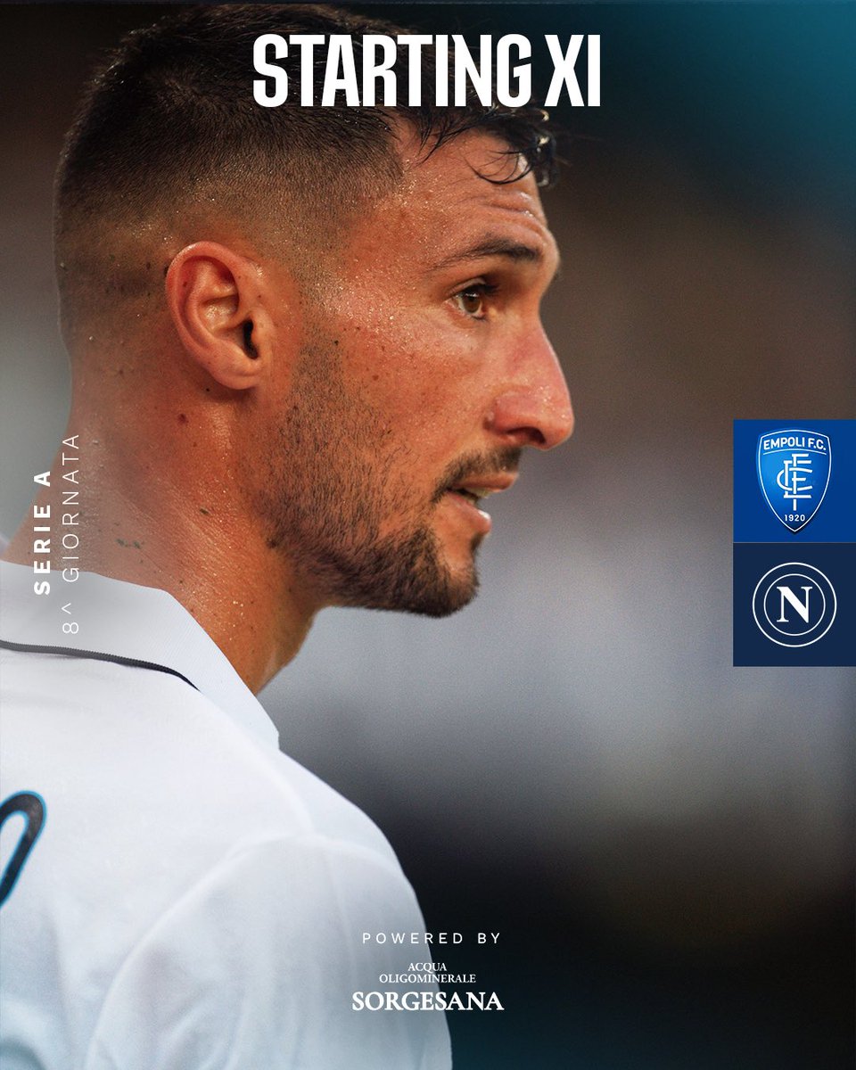 sscnapoli's tweet photo. 💪 Oggi scendiamo in campo così: 

Caprile; Di Lorenzo, Rrahmani, Buongiorno, Spinazzola; Anguissa, Gilmour, McTominay; Politano, Lukaku, Kvaratskhelia. All.: Conte

💙 #ProudToBeNapoli https://t.co/rr8va4hzTJ