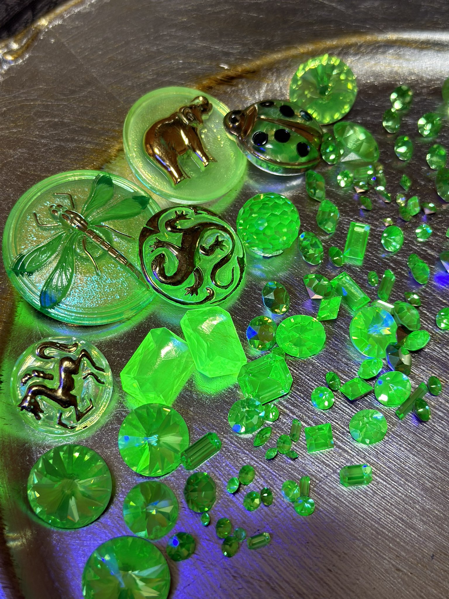 ビンテージウランガラス器(コンビネ-ション色) ビンテージウランガラス器(コンビネ-ション色) ビンテージウラン