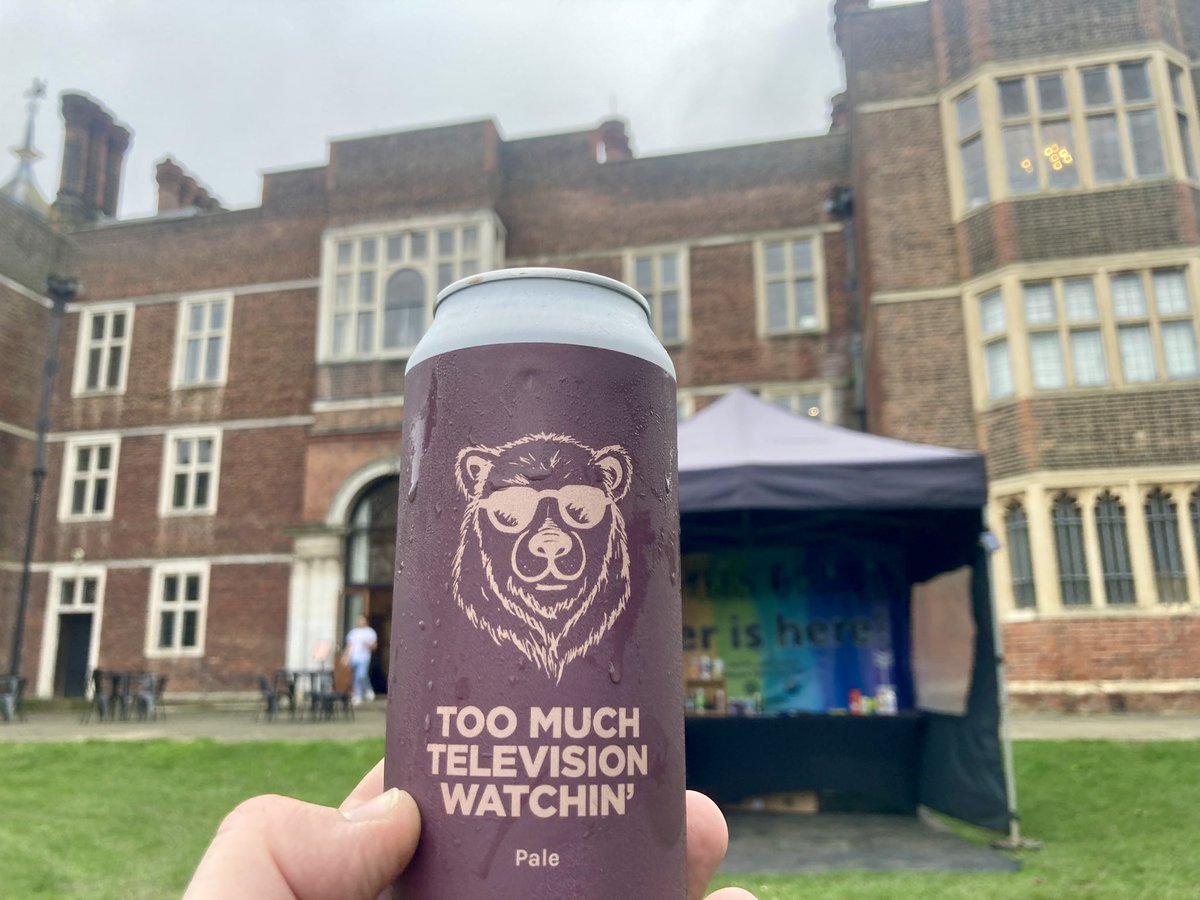 Wind and rain will not defeat us (yet!). 

We’re here out the back of Charlton House for this years Horn Fair. 

It does look like being a soggy one (wear boots). But we have cask from <a href="/ElusiveBrew/">Elusive Brewing</a> and a plethora of cold cans for your (indoor) imbibing!!