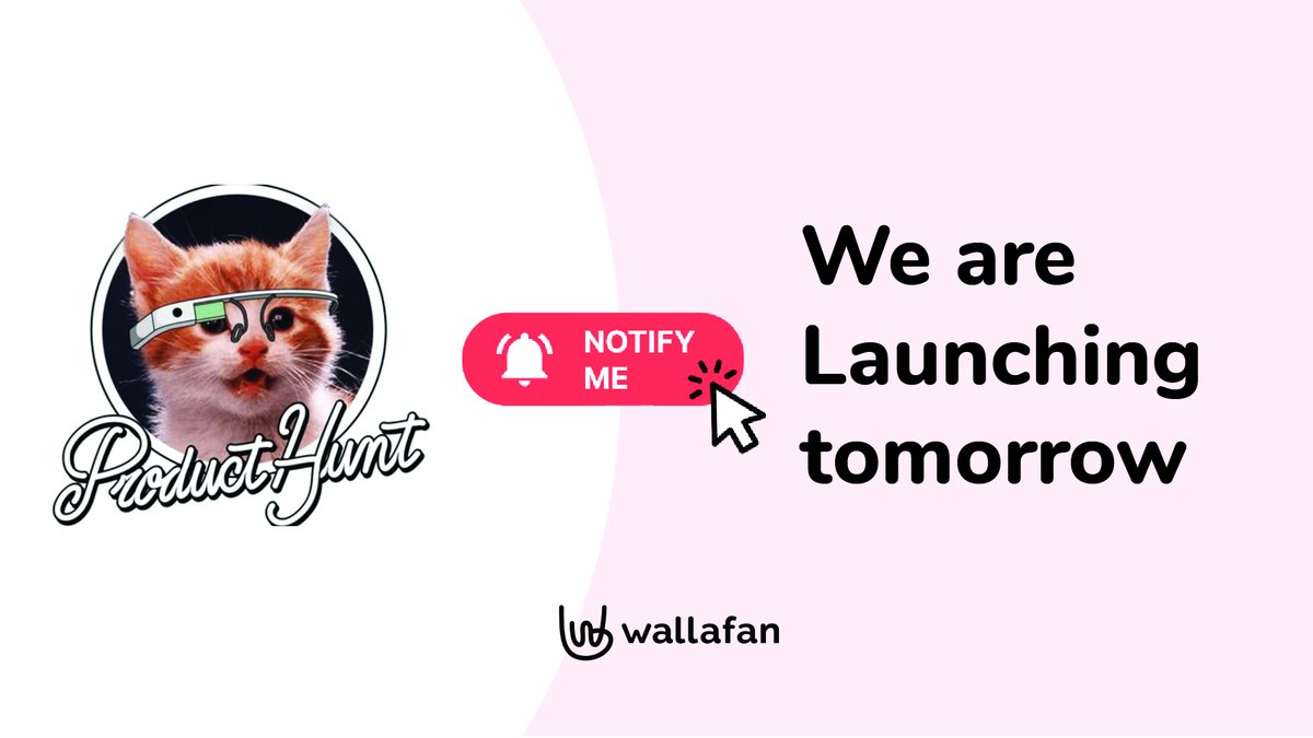 Wallafan_com's tweet photo. 1 day left to the launch! Click to discover the most advanced monetization platform for content creators.  #creatorseconomy #contencreators #monetization #producthunt click to take part of the revolution. https://t.co/djAbm2ntqQ https://t.co/Sxl6bdhxd4
