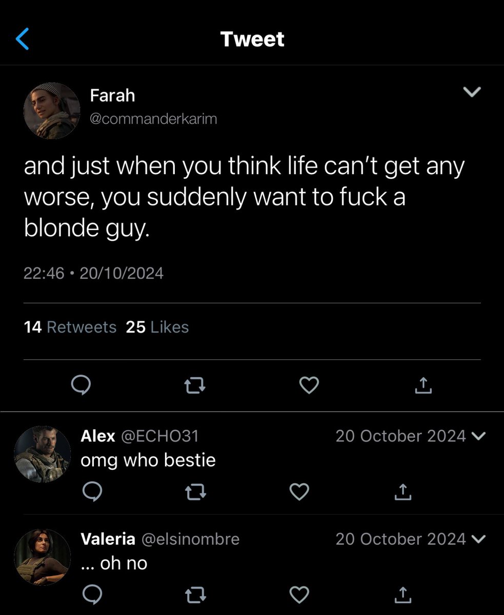 inc0rrectC0D's tweet image. #faralex

“I didn’t see the signs!!” type of man