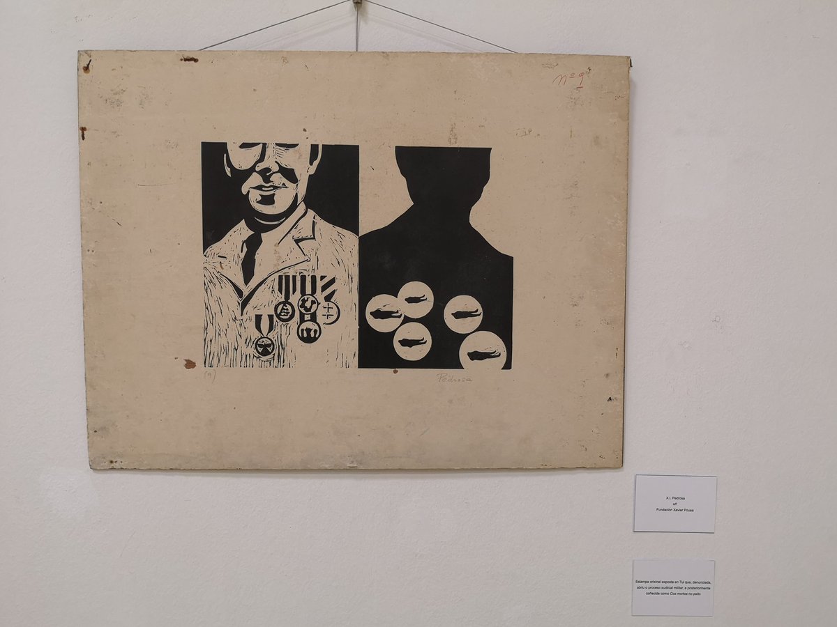 MObelleiro's tweet photo. Recoméndovos a exposición Estampa Popular Galega, coas obras orixinais. Últimos días para vela en Tui. https://t.co/Xlds3TDUMx