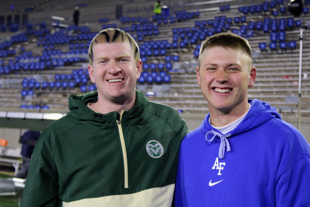 What an awesome day watching <a href="/Harry7Caskey/">Harry Caskey</a> on the Air Force field today.  He’s not where he really wants to be but his grit and perseverance will always help him reach his goals.  #gofalcons #gobigo #brothers4life