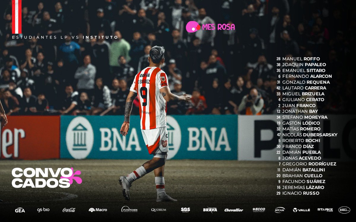 Hoy seguimos a <a href="/InstitutoACC/">Instituto ACC</a> en su visita a <a href="/EdelpOficial/">Estudiantes de La Plata</a>. Apenas termine <a href="/CATalleresdecba/">Club Atlético Talleres</a> arrancamos con la gloria en <a href="/radiosuquia/">Radio Suquía</a> 
<a href="/PabloOlivarez9/">Pablo Olivarez</a> <a href="/22peladoAriel/">ariel sarboraria</a> <a href="/geracopp/">Gerardo Coppari</a>