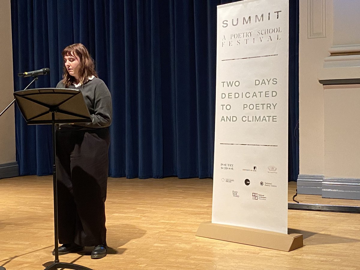 First panel for second day of #SummitFestival featuring readings &amp; conversations between UK Laureate Simon Armitage, &amp; two of yesterdays Laurel Winners <a href="/HCopley/">Hannah Copley</a> &amp; <a href="/shevchenkonight/">charlotte shevchenko knight</a> 🌿