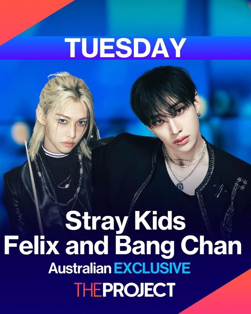 skzlatamproject's tweet photo. BangChan y Felix serán invitados en The project- ¡exclusivo australiano el martes! https://t.co/3uxsGHjMAX