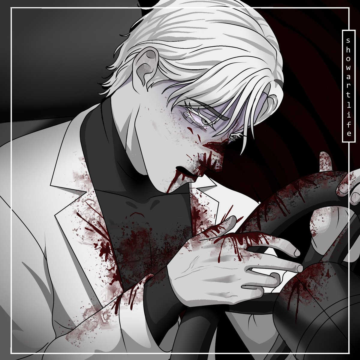 ShowArtLife's tweet photo. Goretober 2024
Day 7: Accident🔪🖤
#私の個性はきっと誰かに刺さる #Ocart #イラスト #illustration #gore #goretober https://t.co/kXJAJBDV45