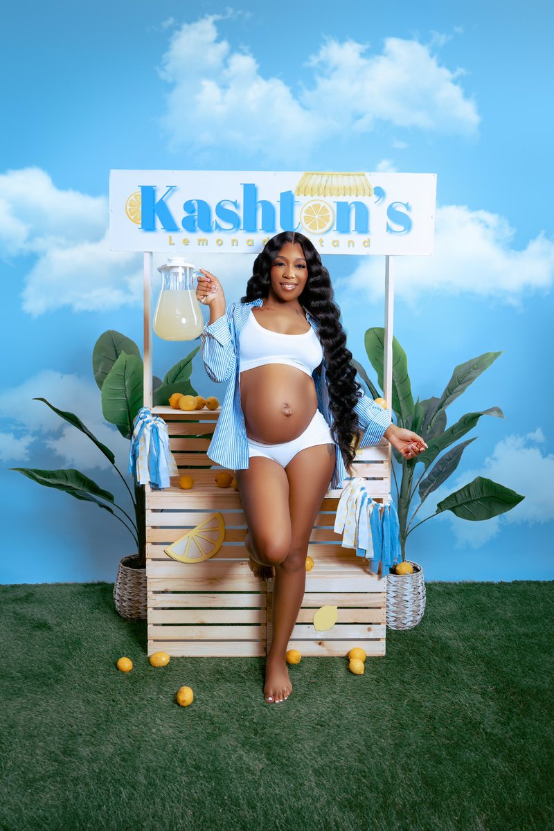 Life gave me lemons and I made YALL! Raleigh Rose &amp; Kashton Ryver 🩷🩵. Thank you for choosing me to be your mom, I wouldn’t want anyone else to be my “main squeezes.” 🥹🩵💛🍋🍋 
📸 : Loren Viera