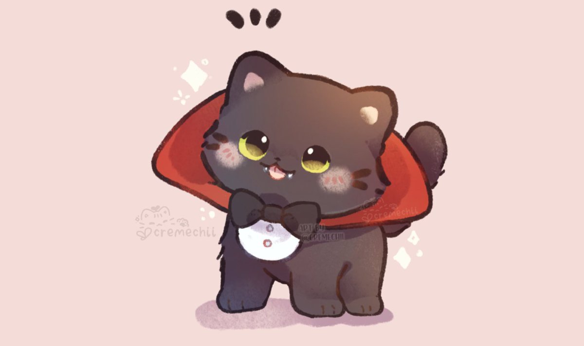 cremechii's tweet photo. Halloween kitty doodles! 🐱👻 https://t.co/QuIXUM5w0N