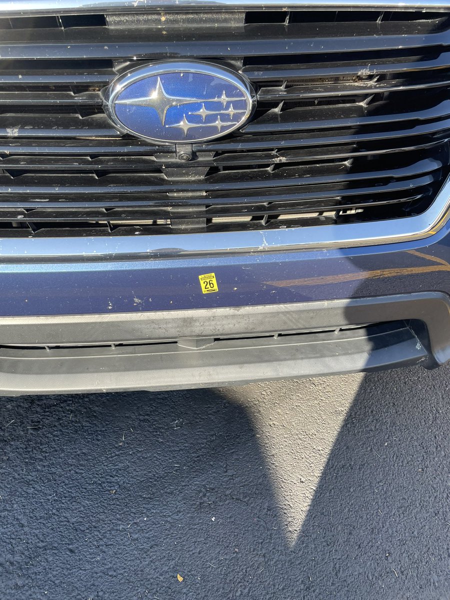 This person has it covered. No plate on the front of the vehicle? No problem! I have the tag!!  lol 🚨