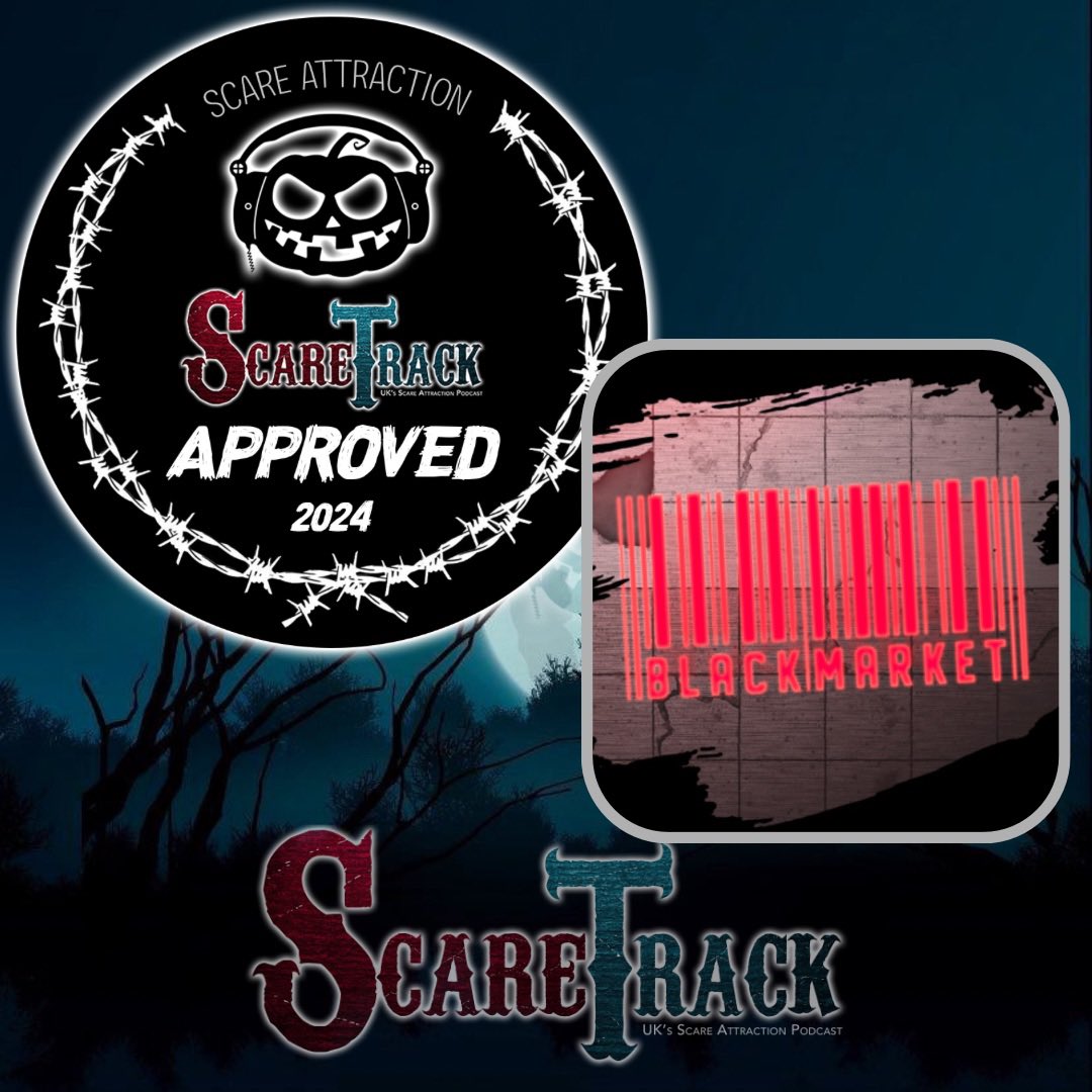 🏆SCARETRACK APPROVED🏆

•Celebrating excellence within the Scare Attraction Industry•

We would like to award SCREAMS! At Thornton Hall Country Park
with a ScareTrack Approved badge for
BLACK MARKET