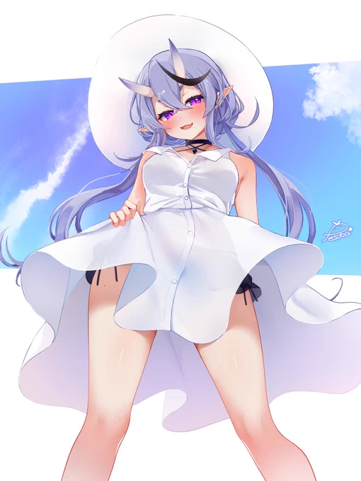 #尊絵巻 #わらわ誕生祭白ワンピとお水着 