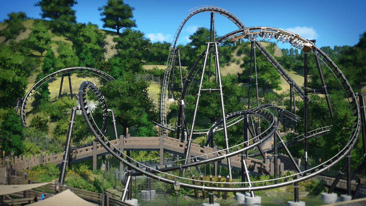 CorvusCoasters's tweet image. The largest coaster in Deadwood Dale dominates the skyline! This Vekoma Mega coaster is a beast, check out the build episode of my YouTube

#planetcoaster