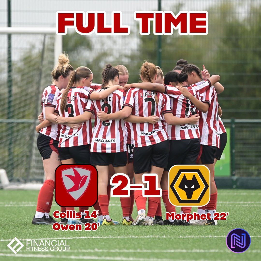 CTWomenFC's tweet photo. 🔴FULL TIME🔴

THROUGH TO THE QUARTER-FINALS! Goals from @Maisy_1 and @Louie352 send us through to the next round! 🔴👏

Onto @LewesFCWomen next Sunday! GET IN! 🔴👏

🔴CTWFC 2-1 Wolves🟠

#CTWFC #FAWNL https://t.co/YVyoVBWUEs