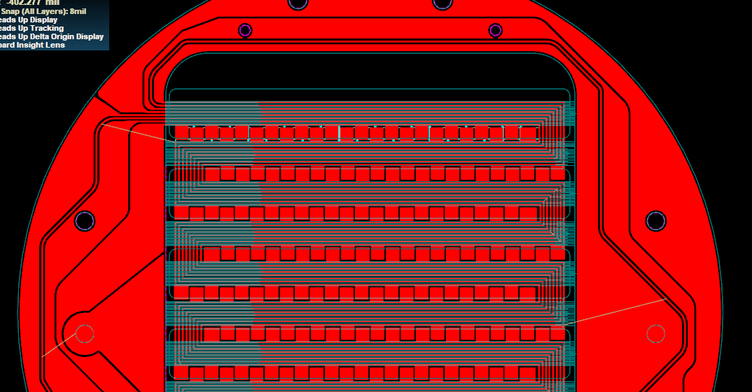 La logique pour le circuit du planar est différente des circuits habituels. La membrane de base fait 2 microns d'épaisseur, soit l'épaisseur d'un globule rouge posé à plat. On utilise le moins possible le laser, pour éviter qu'un accident ne perce la très fine membrane.