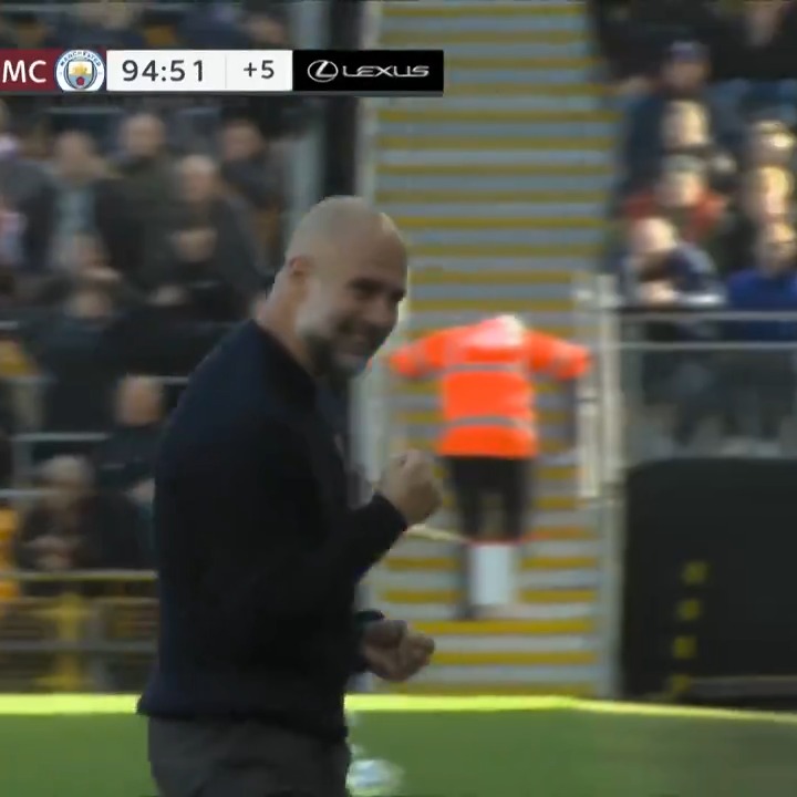 JOHN STONES WINS IT IN THE FINAL SECONDS FOR MANCHESTER CITY. INCREDIBLE.