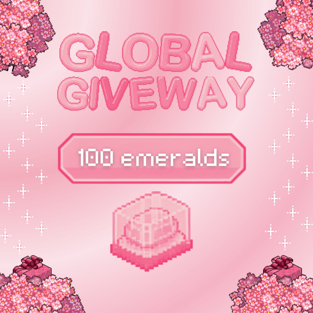 🌸 𝐆𝐋𝐎𝐁𝐀𝐋 𝐆𝐈𝐕𝐄𝐀𝐖𝐀𝐘🌸

💎 100 Emeralds 💎

1️⃣ Follow me
2️⃣ Like &amp; RT this tweet
3️⃣ Tag a friend you appreciate &amp; write them smthg nice (friend wins 20 emeralds too!)

Winners announced Sunday, October 31st 

Don’t miss out! 🌸
#Habbo #HabboGiveaway