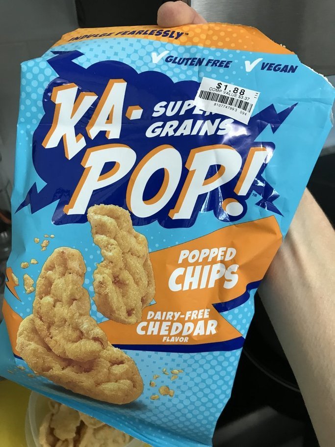 Lisal Folsom (@docfolsom) on Twitter photo Discovered this delightful (and very tasty) plant based snack - as close to cheesy as I've had in a hot minute - worth a try! <a href="/KaPop_Snacks/">Ka-Pop! Chips®</a> #vegan #plantbased #nutrition #cheese Discovered this delightful (and very tasty) plant based snack - as close to cheesy as I've had in a hot minute - worth a try! <a href="/KaPop_Snacks/">Ka-Pop! Chips®</a> #vegan #plantbased #nutrition #cheese