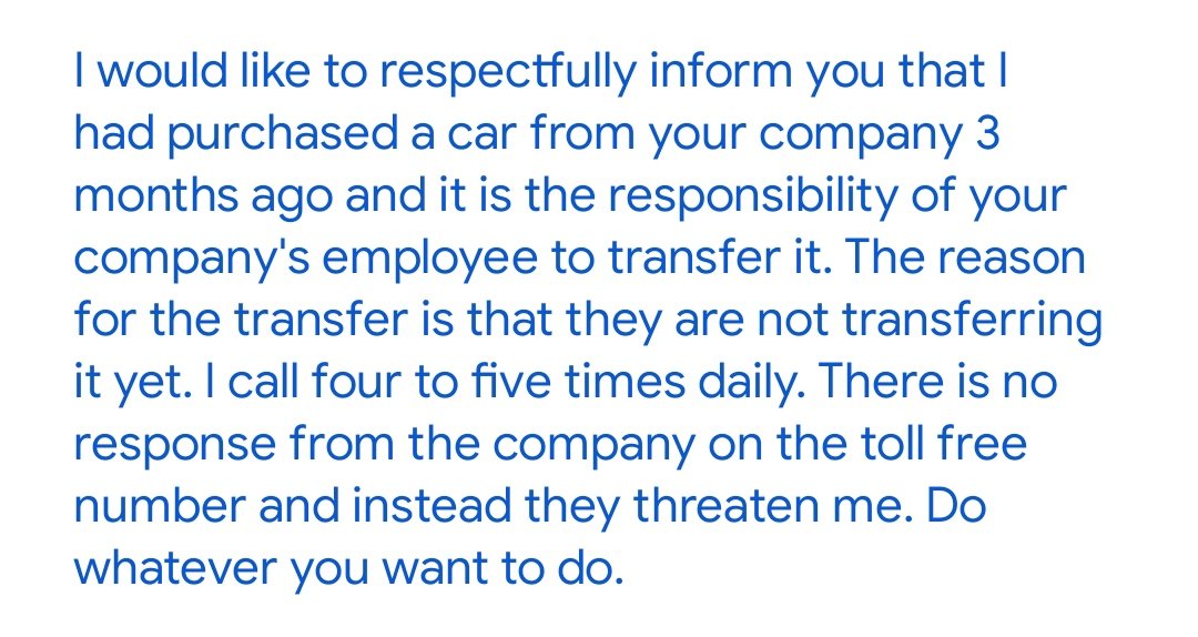 shabibiotech's tweet photo. @niraj001s @SpinnyCare @myspinny @ForbesIndia Car no. DL3CCP 1053
There is no response from the Company employees from last 3 month. https://t.co/LJ53Ka3HDG