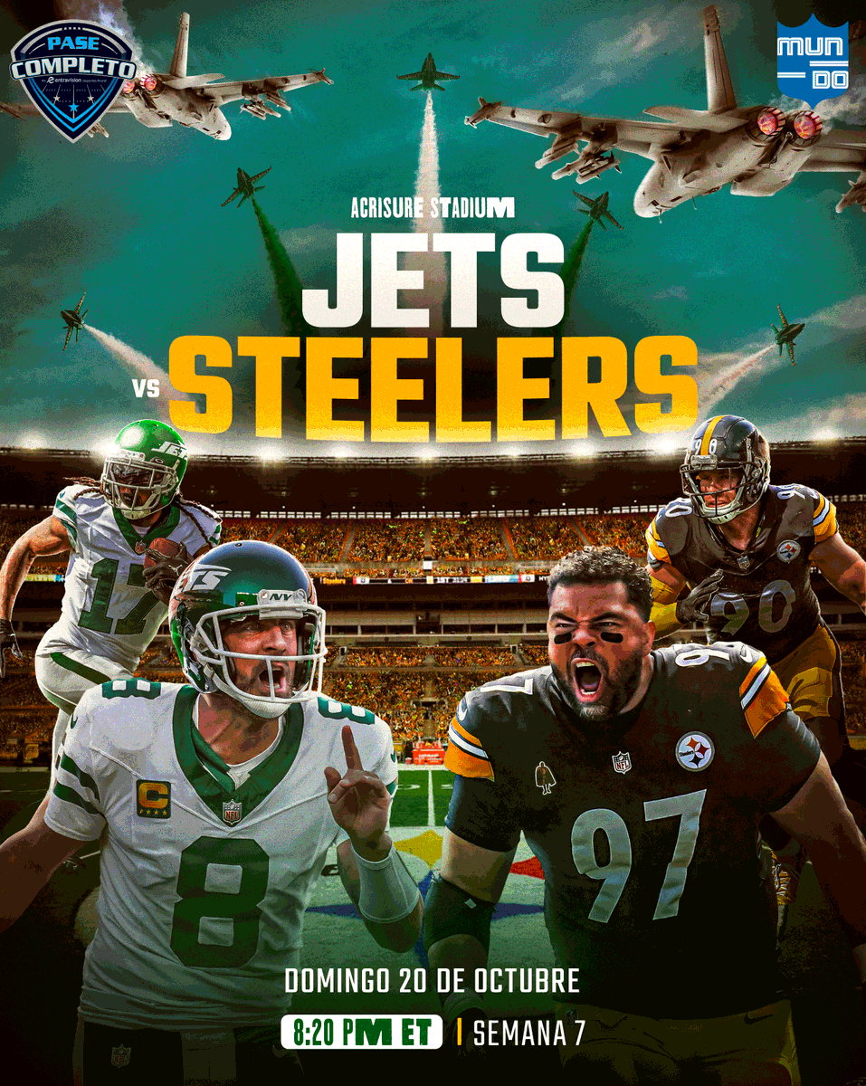 Ricardo Celis (@celisdeportes) on Twitter photo Aaron Rodgers <a href="/nyjets/">New York Jets</a> - <a href="/LosSteelers/">Steelers en Español</a> Russell Wilson
Con 3 derrotas consecutivas, los Jets buscan romper la mala racha con la llegada de Davante Adams.
#SundayNightFootball #NFL #NFLeros
<a href="/EVCMedia/">Entravision</a> - <a href="/TudnRadio/">TUDNRadio</a> - <a href="/elbotona/">El Boton A</a>
<a href="/TonyBalon1/">Tony Nuñez</a> - <a href="/CelisDeportes/">Ricardo Celis</a> Aaron Rodgers <a href="/nyjets/">New York Jets</a> - <a href="/LosSteelers/">Steelers en Español</a> Russell Wilson
Con 3 derrotas consecutivas, los Jets buscan romper la mala racha con la llegada de Davante Adams.
#SundayNightFootball #NFL #NFLeros
<a href="/EVCMedia/">Entravision</a> - <a href="/TudnRadio/">TUDNRadio</a> - <a href="/elbotona/">El Boton A</a>
<a href="/TonyBalon1/">Tony Nuñez</a> - <a href="/CelisDeportes/">Ricardo Celis</a>