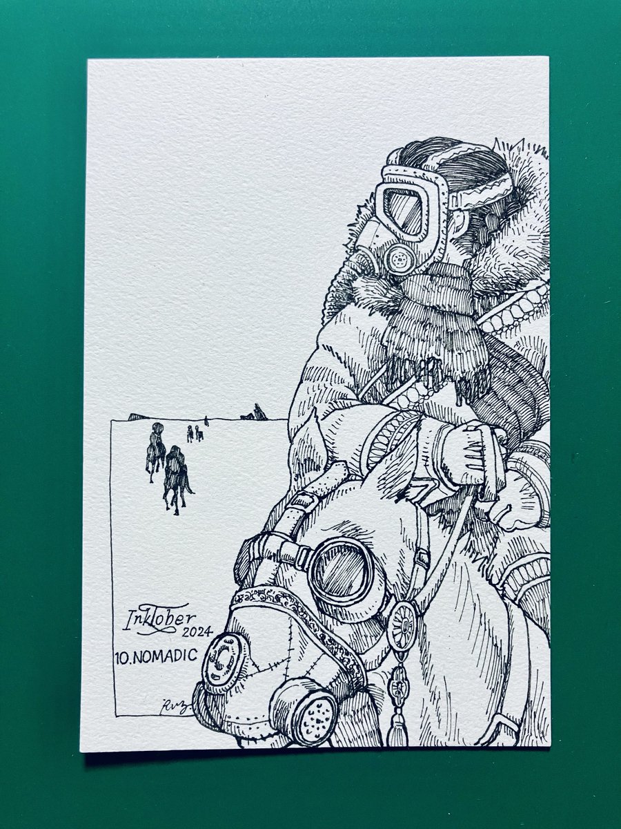 inktober
10.遊牧・遊牧民

#Inktober #inktober2024 
