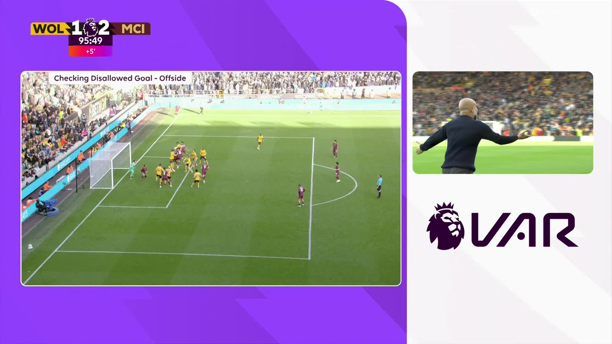 La trampa de Guardiola: poner a Bernardo Silva a molestar al portero para que al ser el más bajo y pese a estar en posición ilegal, no dificulte su visión y el VAR diera el gol de Stones por válido.

Iban 1-1 y debían ganar para no dejar 2 puntos ya que perdió el Arsenal 💸💸💸