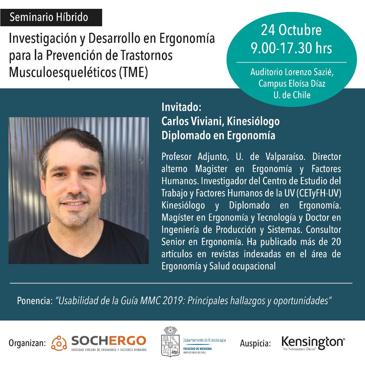 _sochergo's tweet photo. En el bloque de Aproximación al riesgo TME, nos acompañarán Ignacio Castellucci y Carlos Viviani.
No te pierdas el Seminario I&amp;D en Ergonomía para la Prevención de TME.
Inscripciones en el link https://t.co/6mpuOaNfQM https://t.co/NBXbGqWFku