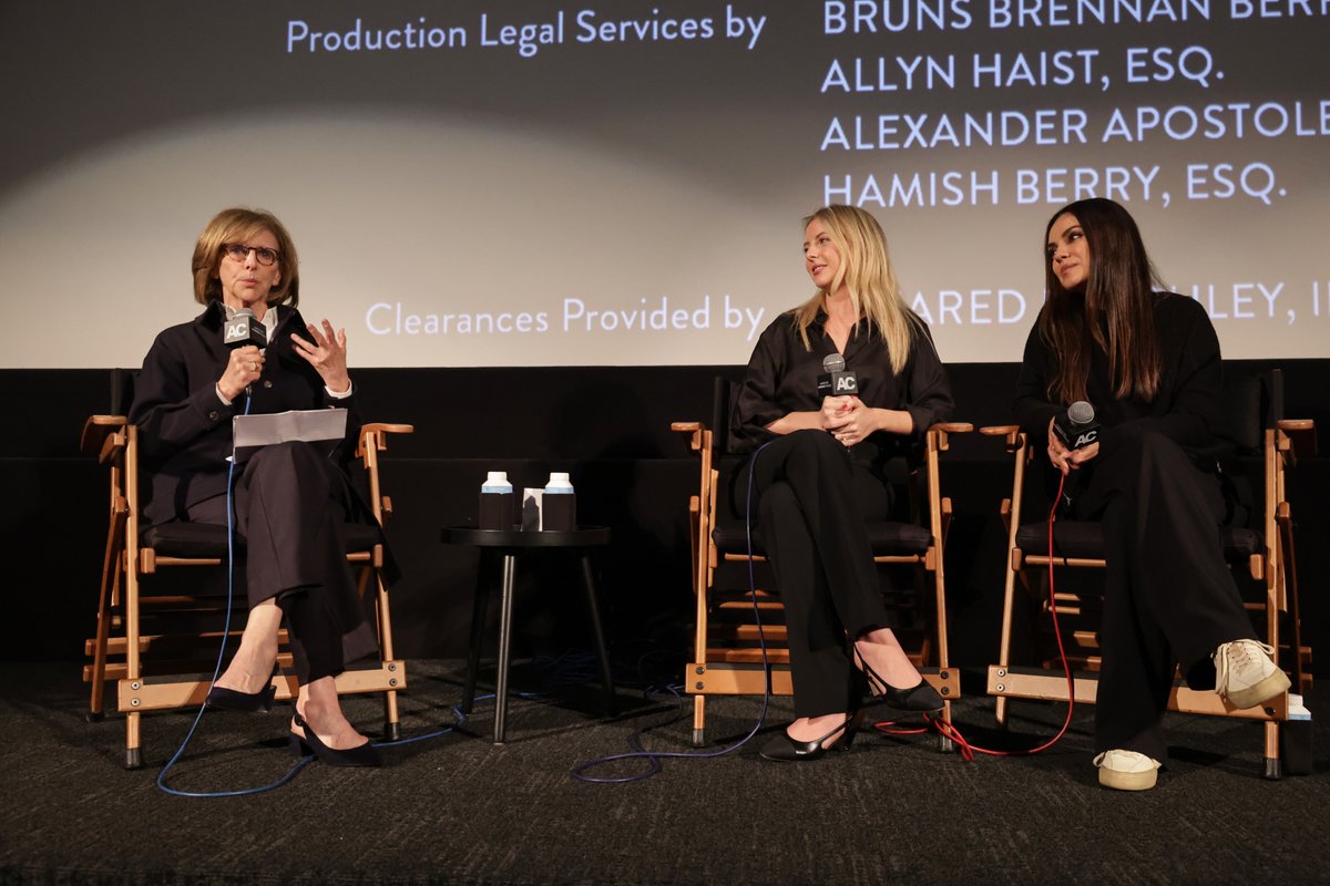 Hallie Meyers-Shyer, Mila Kunis, &amp; Nancy Meyers got together to discuss all things #GoodrichMovie! See the film now playing in theaters. Get tickets: goodrich-movie.com