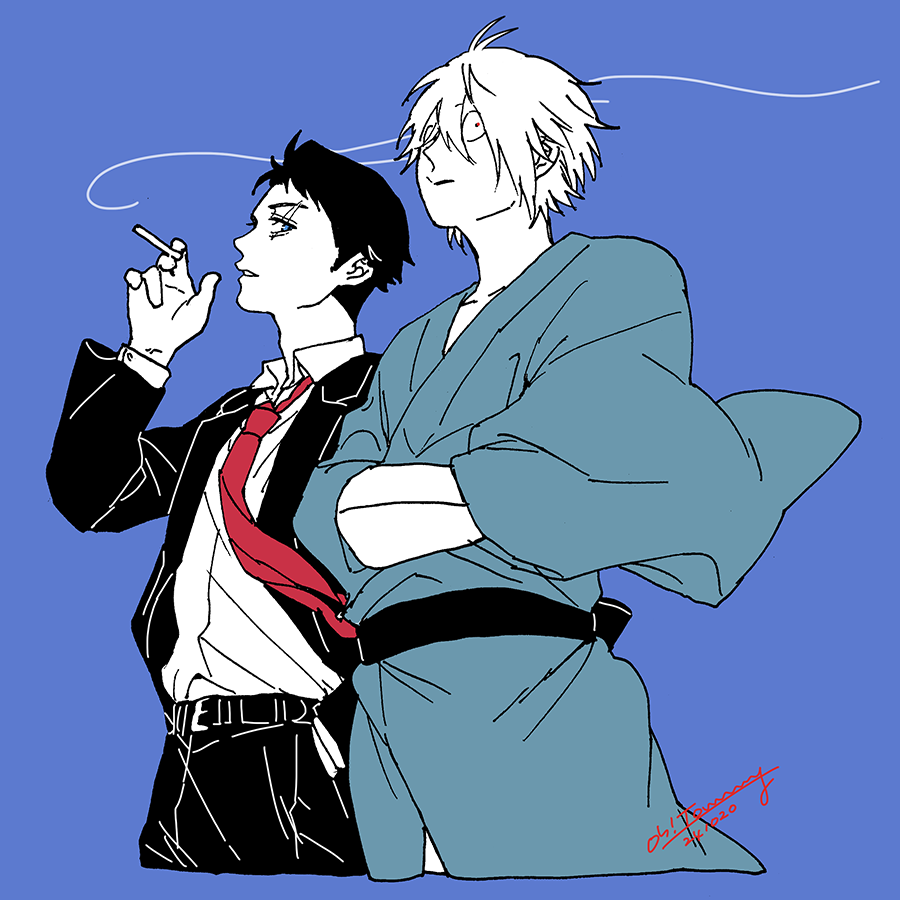 「父水 あおり ふかん 」|おおとみのイラスト