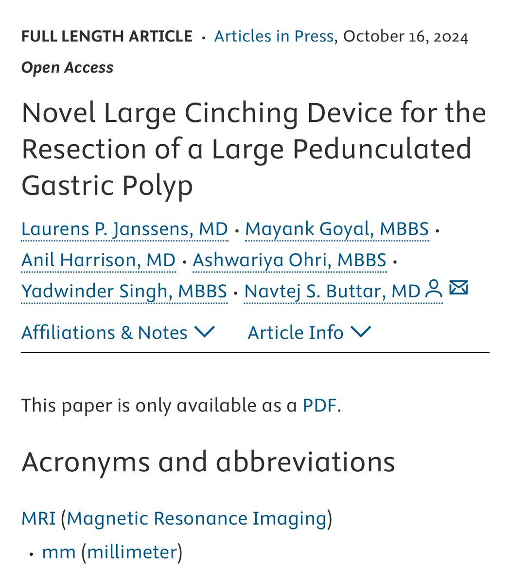 Mayank (@mayank_0209) on Twitter photo Happy to share the recently accepted article!
videogie.org/article/S2468-…
doi.org/10.1016/j.vgie…
<a href="/ASGEendoscopy/">ASGE GI Endoscopy</a> <a href="/videogie/">VideoGIE Journal</a> <a href="/NavButtarMD/">Nav Buttar MD</a> <a href="/LJanssensMD/">Laurens Janssens</a> <a href="/MayoClinicGIHep/">Mayo Clinic Gastroenterology & Hepatology</a>
#MEDX #MedTwitter <a href="/GIE_Journal/">GIE</a> Happy to share the recently accepted article!
videogie.org/article/S2468-…
doi.org/10.1016/j.vgie…
<a href="/ASGEendoscopy/">ASGE GI Endoscopy</a> <a href="/videogie/">VideoGIE Journal</a> <a href="/NavButtarMD/">Nav Buttar MD</a> <a href="/LJanssensMD/">Laurens Janssens</a> <a href="/MayoClinicGIHep/">Mayo Clinic Gastroenterology & Hepatology</a>
#MEDX #MedTwitter <a href="/GIE_Journal/">GIE</a>