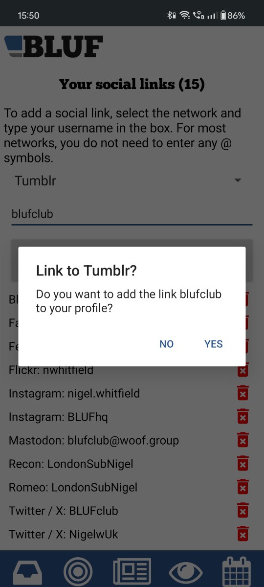 Coming soon in Navigator, a new screen to allow you to manage all the social links on your profile