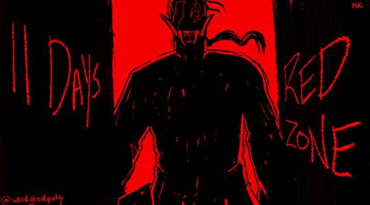11 days Red Zone
Countdown art by Mic Salmon <a href="/weirdghostparty/">mic ➼ is now on bluesky.</a>