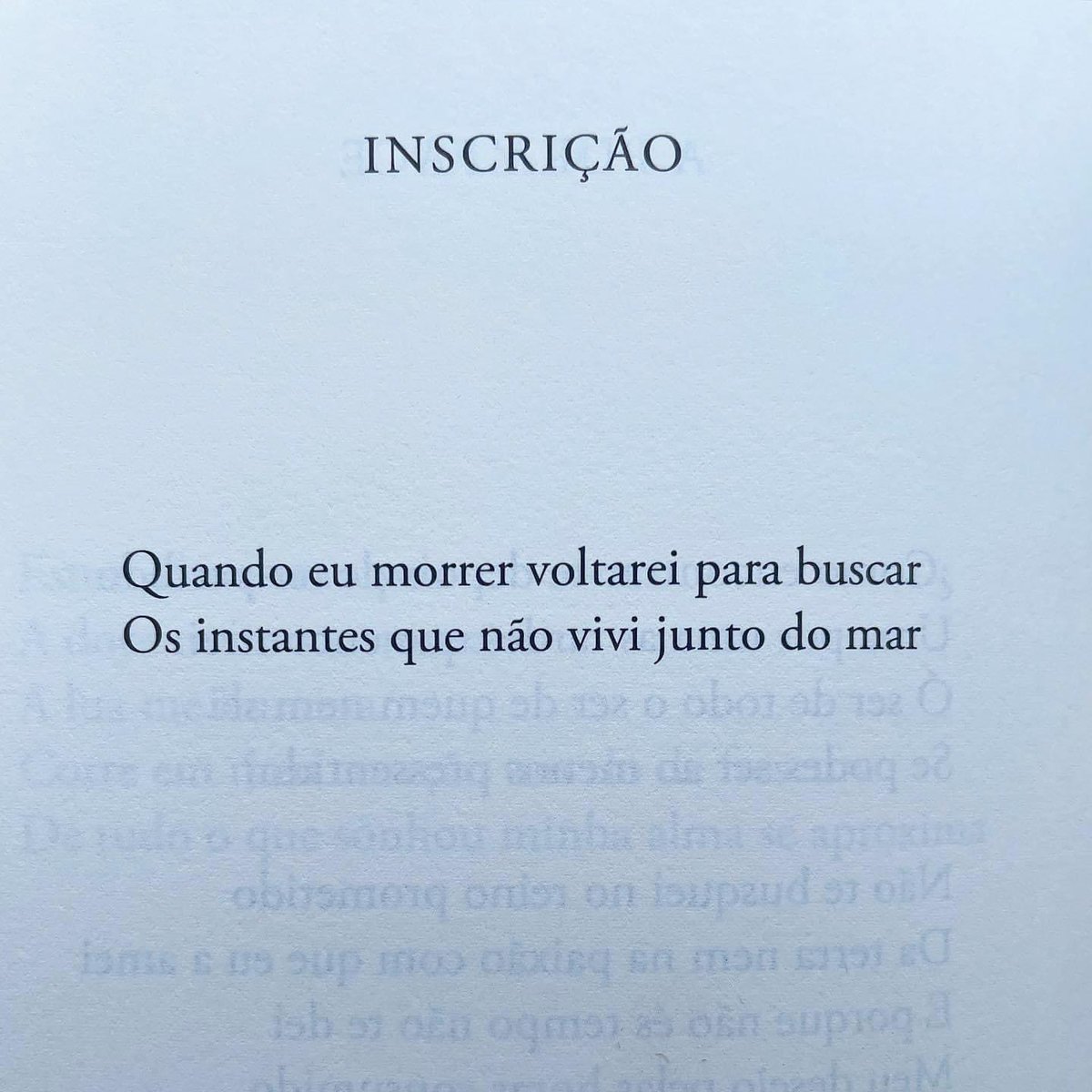 Sophia de Mello Breyner Andresen 
“Obra Poética” (ed. Assírio &amp; Alvim)