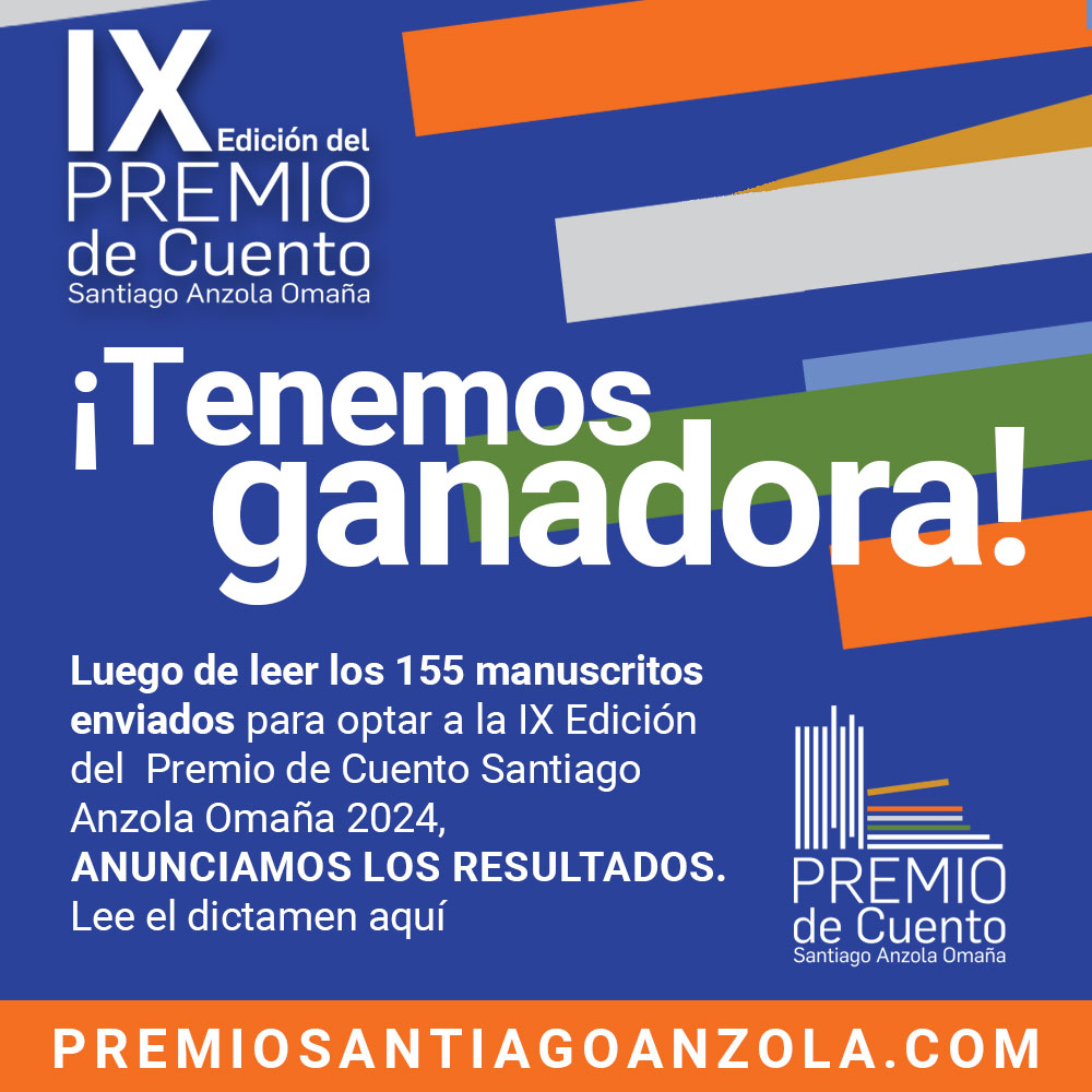 ¡Tenemos ganadora!
Luego de leer los 155 manuscritos enviados para optar a la IX Edición del Premio de Cuento Santiago Anzola Omaña 2024, anunciamos los resultados. Entra en premiosantiagoanzola.com/ganador/ganado… y lee el dictamen.