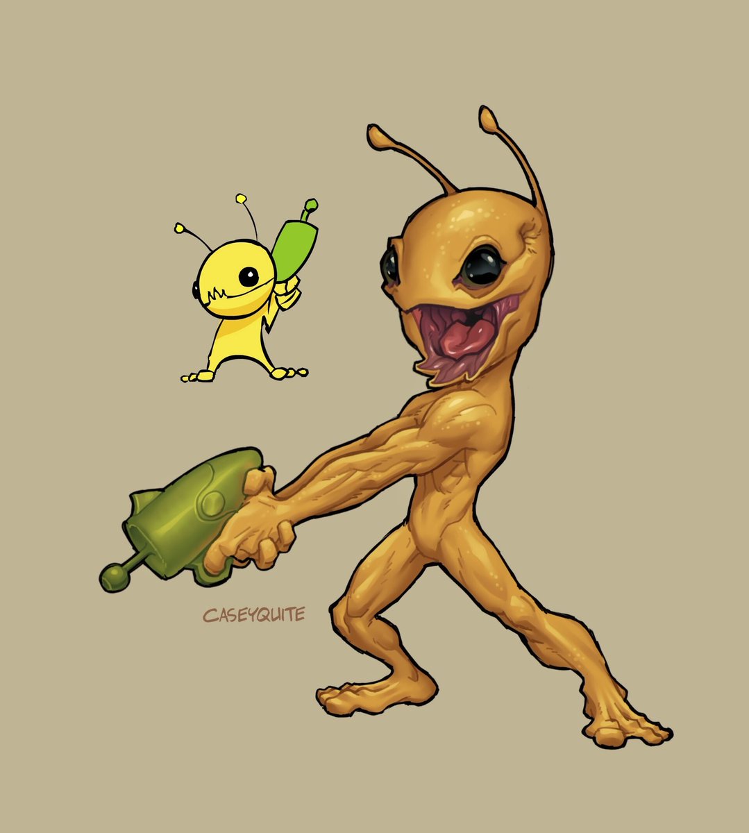 CaseyQuite's tweet photo. One of the Aliens from #alienhomonid / #castlecrashers @DanPaladin 

https://t.co/dbeMOz4iEK https://t.co/zVpsonEqgh
