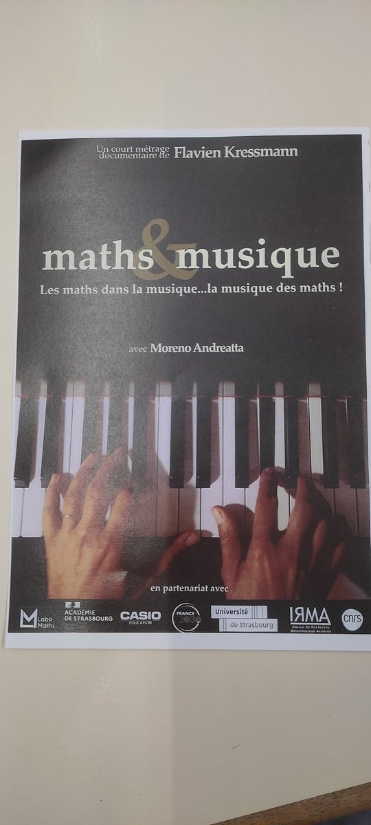 Pause maths et musique dans cette belle journée des #jnapmep de <a href="/ApmepNormandie/">APMEP Normandie</a>