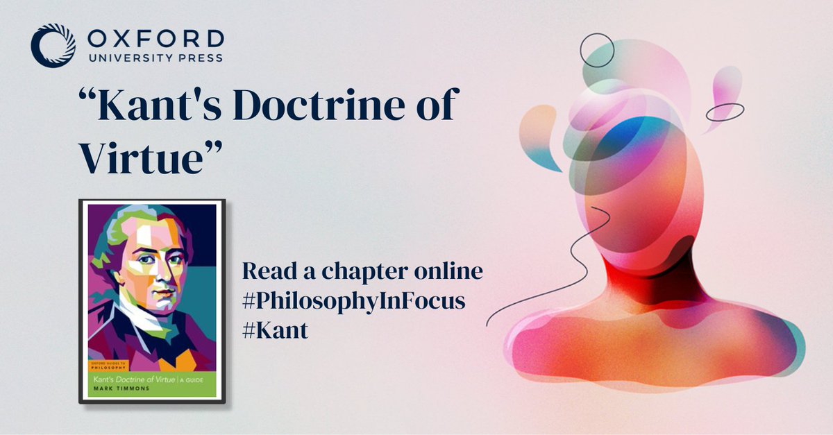 OUPPhilosophy's tweet photo. Delve into Mark Timmons' "Kant's Doctrine of Virtue" to understand Kant's perspectives on radical evil and the nature of virtue. This work provides a deep analysis of moral character within Kantian ethics. #PhilosophyInFocus
 
Read more: https://t.co/04mkgPSA5M https://t.co/j0Wk0DIOFm