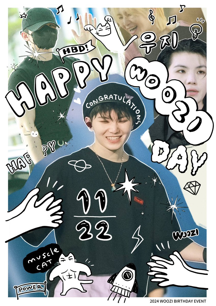 day_wz's tweet photo. .　　　☆ *　. 　☆ 
　　☆　. ∧＿∧　∩　* ☆ 
             (   > ₃ <.  )/ .      🆆🅾🅾🆉🅸
　　　. ⊂　　 ノ* ☆        🄷🄱🄳
　　☆ * (つ ノ .            🄴🅅🄴🄽🅃
　　　　 (ノ

                  𝟭𝟭.𝟮𝟮-𝟭𝟭.𝟮𝟰
                    @𝗧𝗢𝗞𝗬𝗢

 #SEVENTEEN #WOOZI https://t.co/2cBuHfv4NU