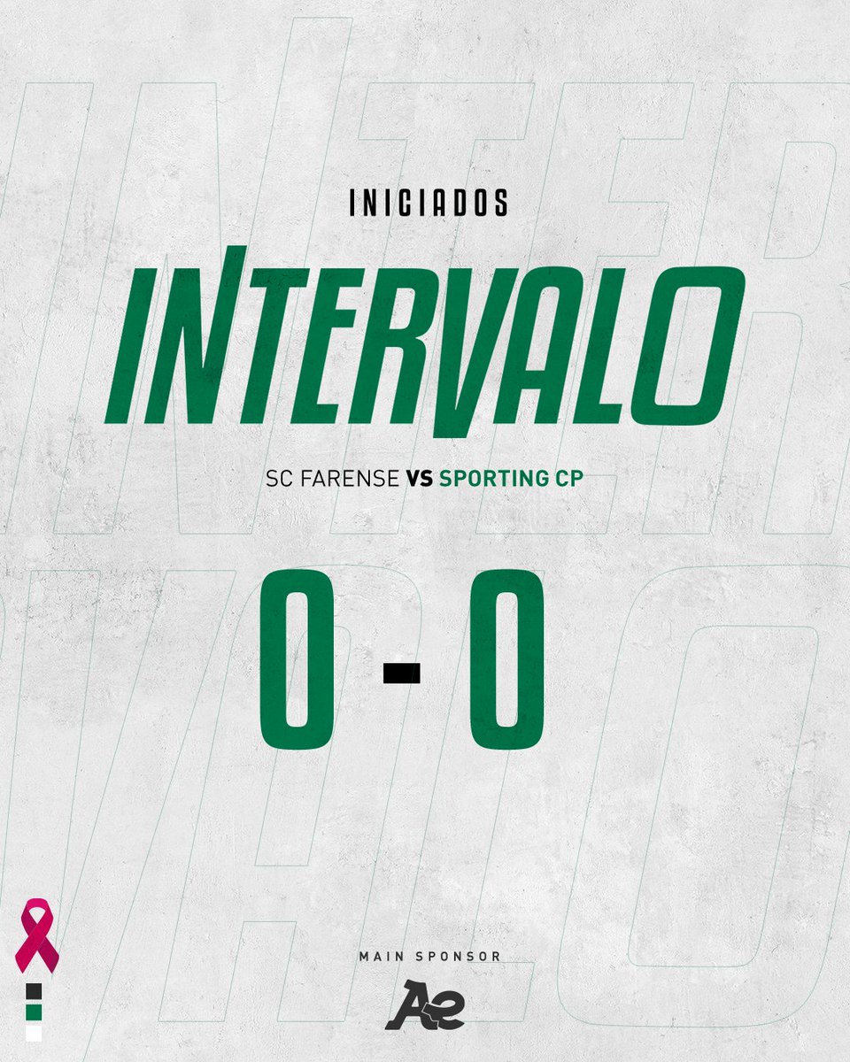 SportingCP's tweet image. #IniciadosSCP | ⏸️ Tudo empatado ao intervalo.

⚪️ 0-0 🟢 // #SCFSCP