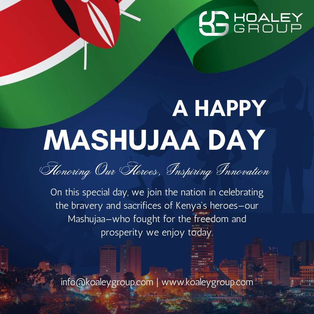 We draw inspiration from their courage and dedication. Just as our heroes paved the way for a brighter future, we are committed to driving technological advancement and innovation in #Kenya.

Together, let's honour the past and #build a future filled with possibilities.
