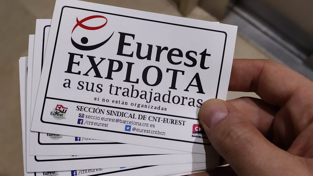 eurestcntbcn's tweet photo. 👉 Con más de 10 años de trayectoria, tú herramienta sindical en #Eurest, o en cualquiera de las empresas de #CompassGroup es #CNT.  

Contacta en: seccio.eurest@barcelona.cnt.es

Sin liberados, sin subvenciones, con compromiso.
#CuentaConCNT @CompassGroupES https://t.co/7GgxHF61XH
